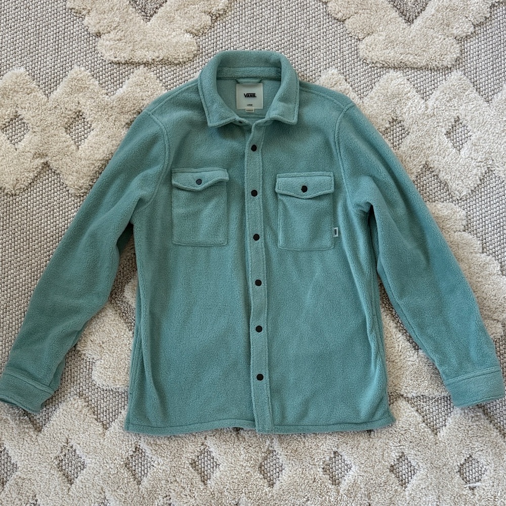 Vans Men's Teal Shirt Jacket